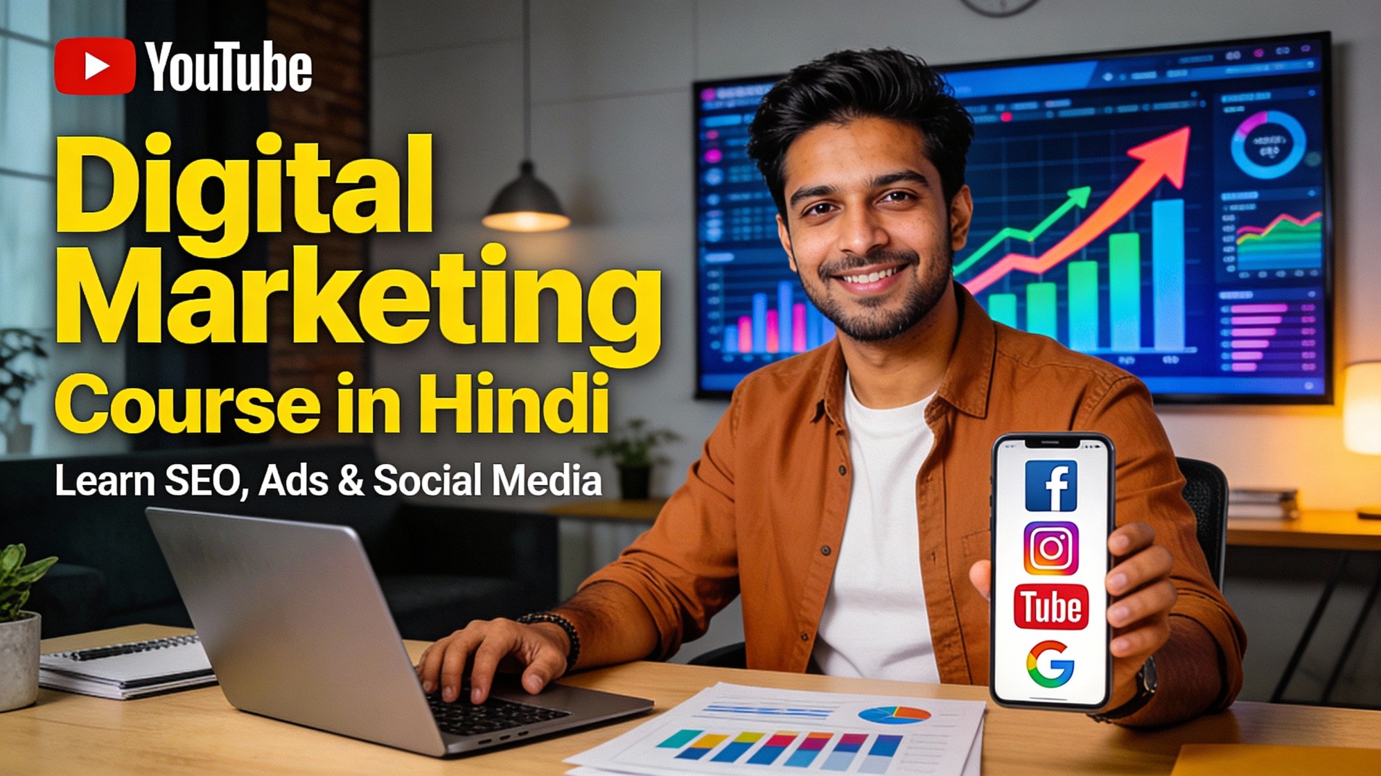 Digital Marketing Mastery in Hindi: Business Growth &amp; Freelancing